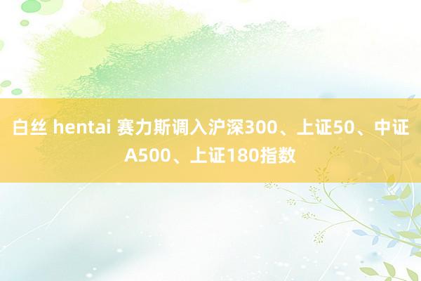 白丝 hentai 赛力斯调入沪深300、上证50、中证A500、上证180指数